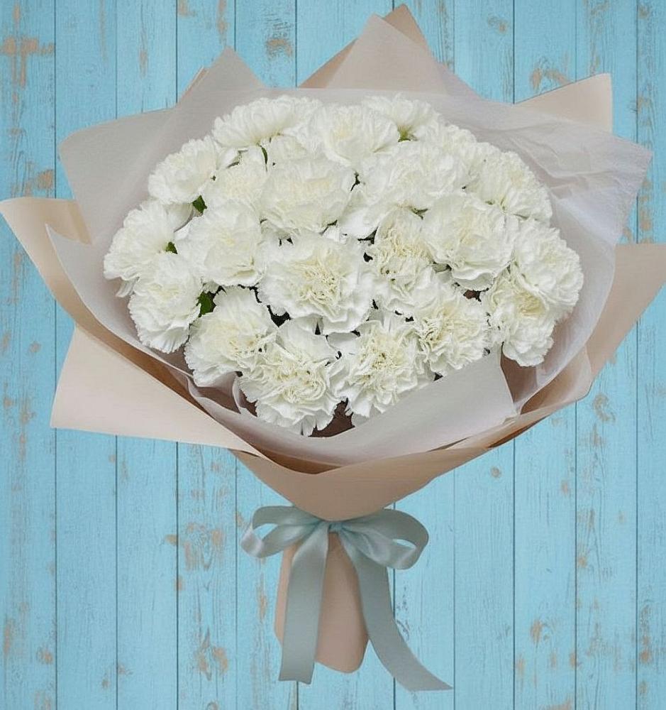 Букет цветов из: Гвоздики в Чике