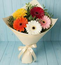 Букет цветов из:  Герберы #REPLACE_PRED# Чике
