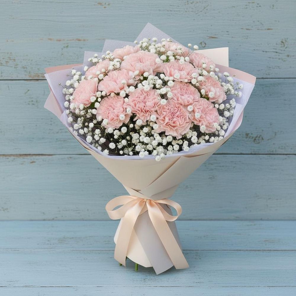 Букет цветов из: Гвоздики в Чике