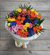 Букет цветов из:  Розы и Хризантемы в Чике
