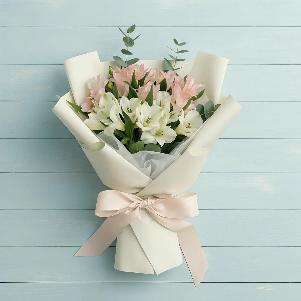 Букет цветов из: Альстромерии в Чике