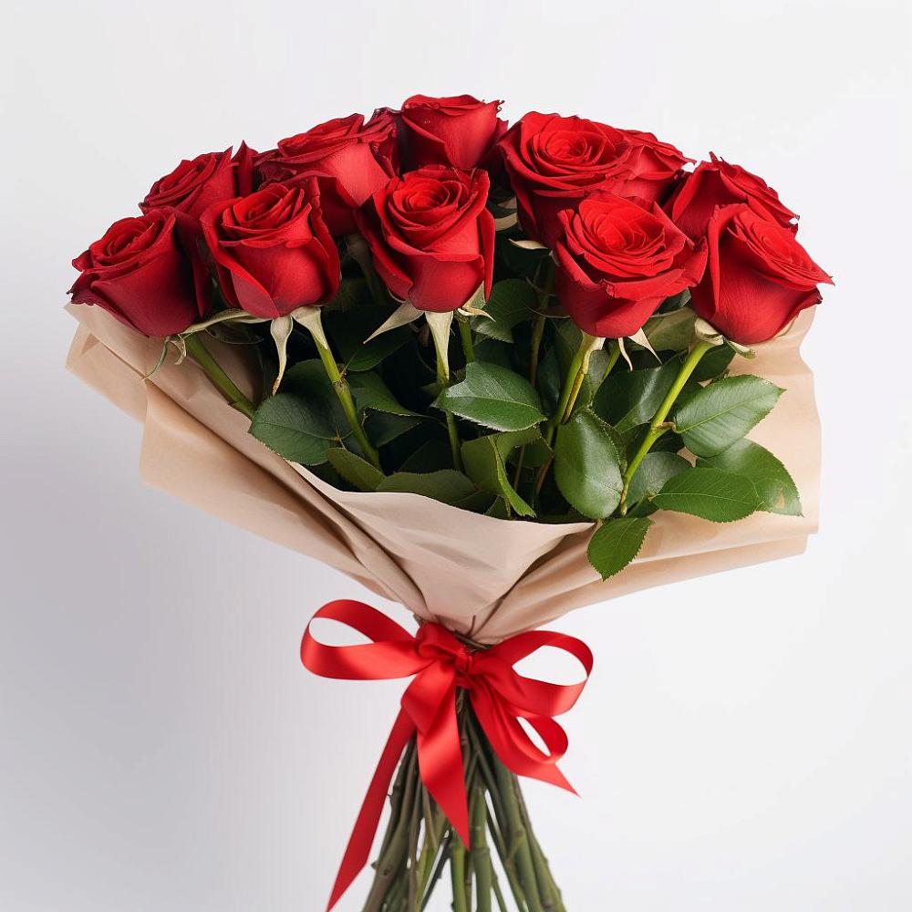 Букет 11 Красных роз Эдлесс Лав в Чике